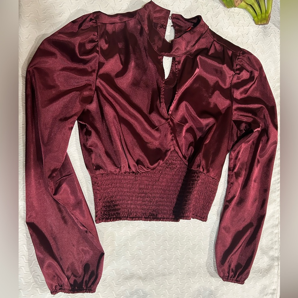Guess Red Satin Women's Top